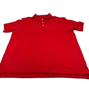 French Toast Mens Size Large Short Sleeve Sport Polo Academy Sports Outdoor Red